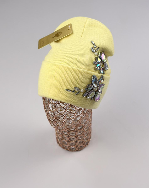 Шапка Кароза Хейсон Двойной цветок (св.желтый)